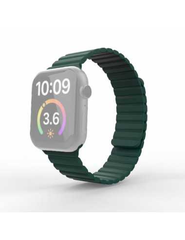 Λουράκι σιλικόνης Magnetic Watch Strap για Apple Watch 44 mm/42 mm - Green