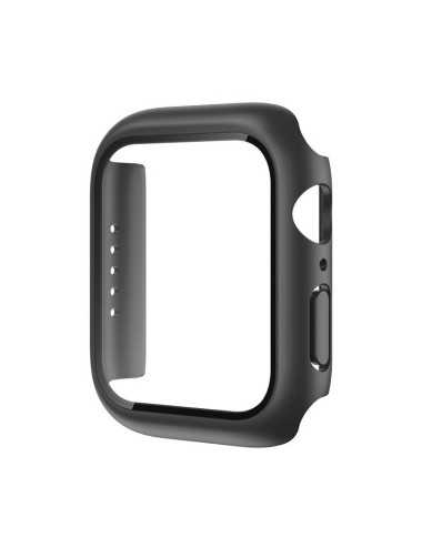 ROCK 2 in 1 PC Frame + Film Protector Case For Apple Watch Series 6 & SE & 5 & 4 44mm(Black)