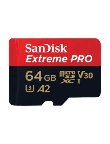 SANDISK EXTREME PRO microSDXC 64GB 200/90 MB/s UHS-I U3 memory card (SDSQXCU-064G-GN6MA)