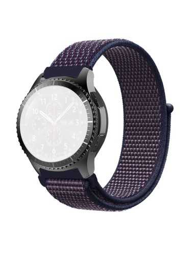 Λουράκι Simple Nylon Braided 22 mm για Huawei Watch GT/GT2/PRO/GTR2 & Galaxy Watch 46mm - Indigo